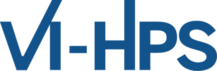 Blue letters on a white background - VI-HPS