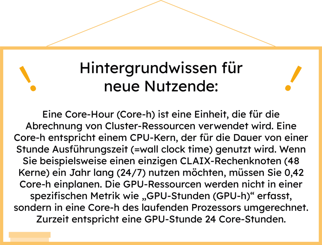 Infobox mit Hinweisen zur Beantragung